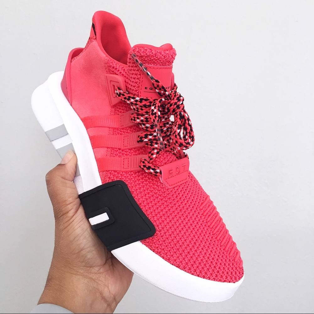 Adidas Originals EQT Bask Adv Red Women Size 7 - Picture 2 of 7